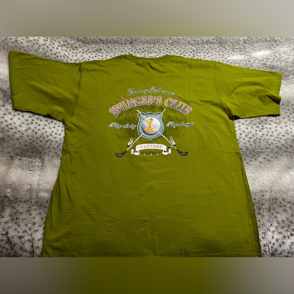 TOMMY BAHAMA Vintage 90’s T Shirt SWINGERS CLUB Old Tag 100% Cotton NWT Large